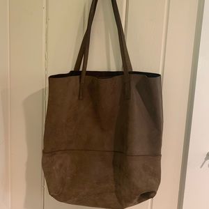 ABLE raw leather tote
